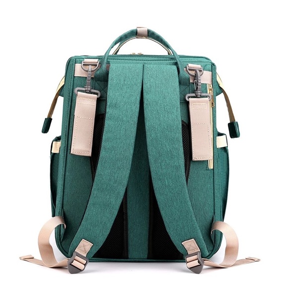 Diaper Backpack Changing Station Baby Crib (Green) - Picture 5 of 6
